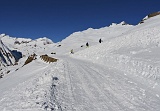 Salendo verso il Rif. Maria Luisa......